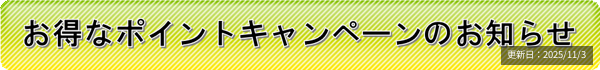 ポイント案内（更新日：2025/11/3）